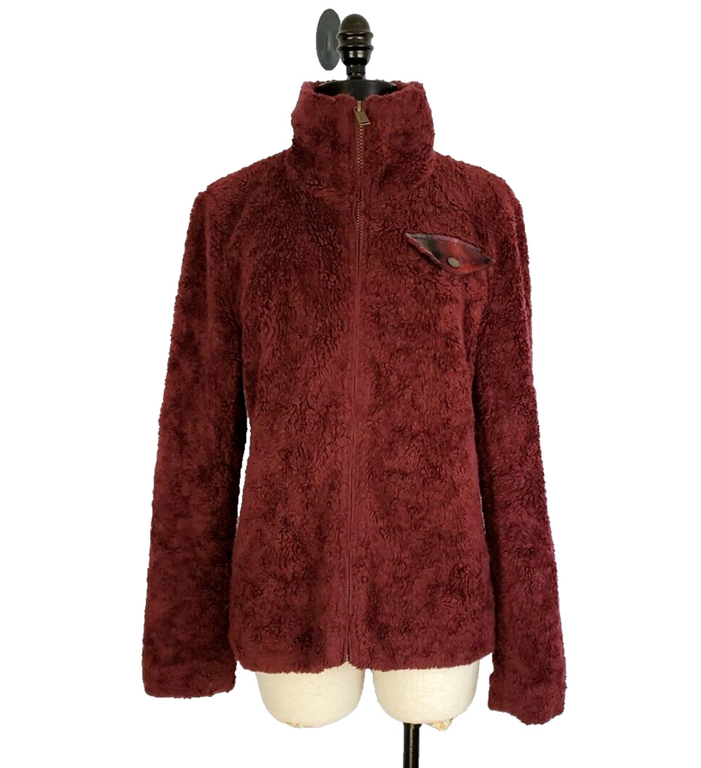 Pendleton Jacket Womens Small Full Zip Teddy Bear Lined Fleece Fuzzy Sherpa Top